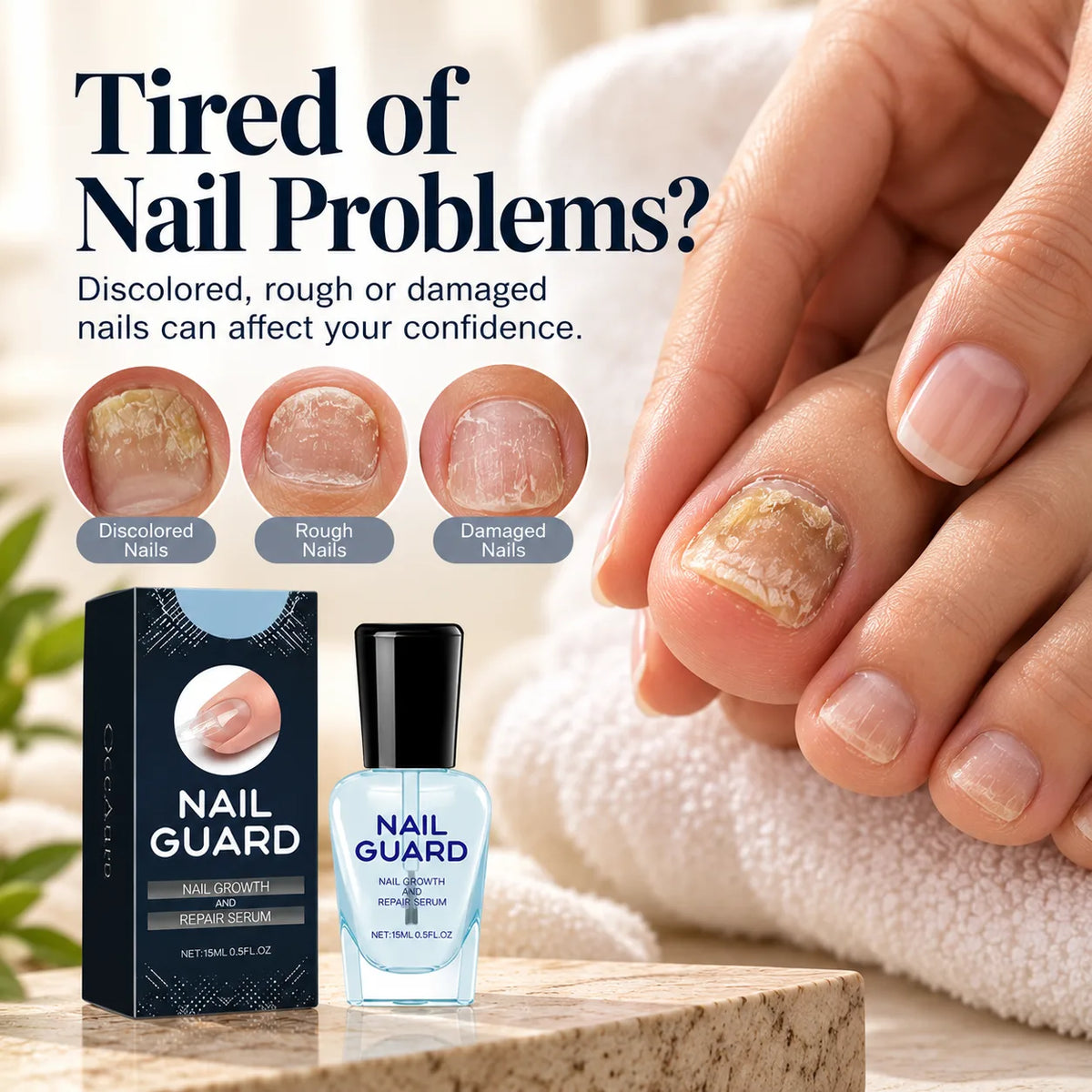 Care for nails that break easily