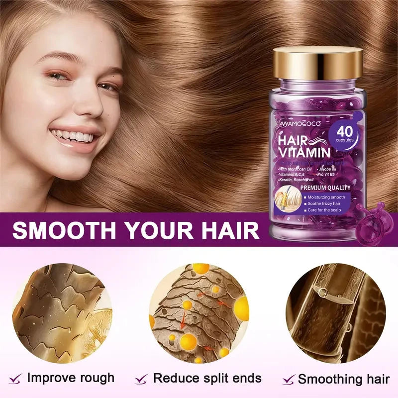Essential Oil Hair Smoothing Capsules