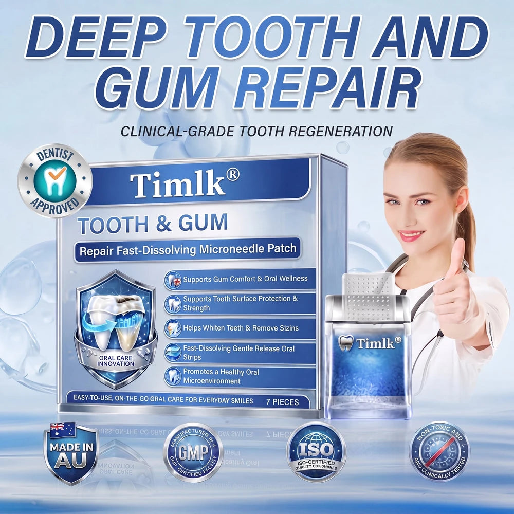 Tooth and Gum Repair Microneedle Patch