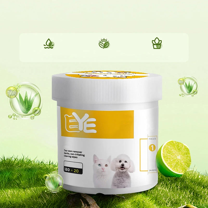 Natural Pet Eye and Ear Wipes