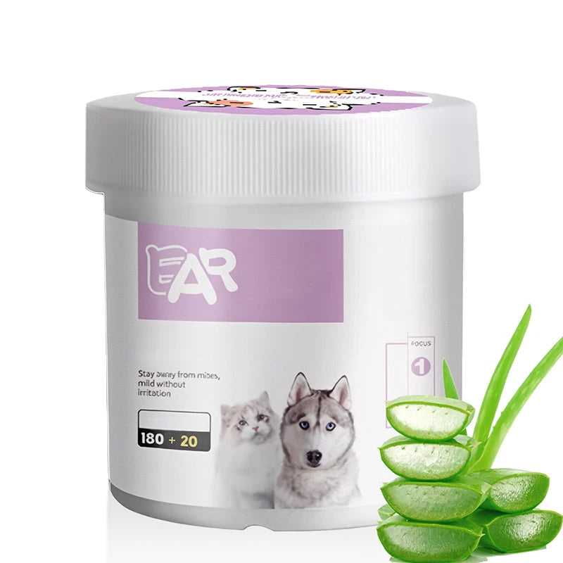 Natural Pet Eye and Ear Wipes