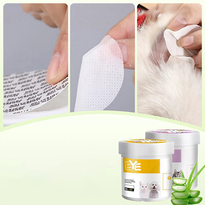 Natural Pet Eye and Ear Wipes