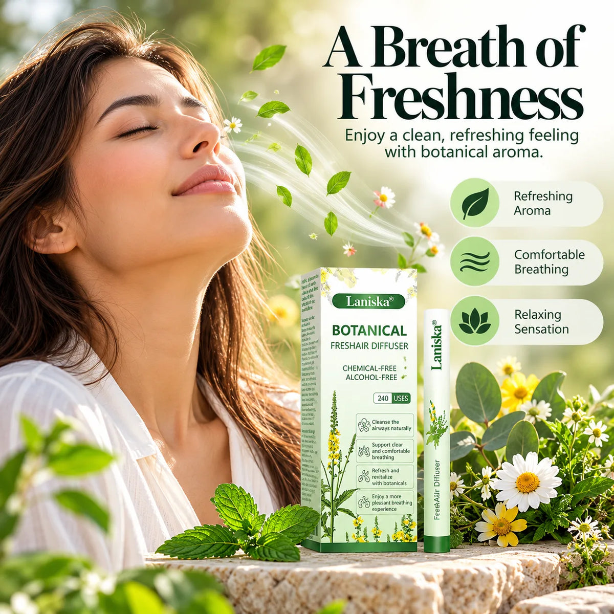 BreatheLuma Botanical Herbal Nasal Inhaler