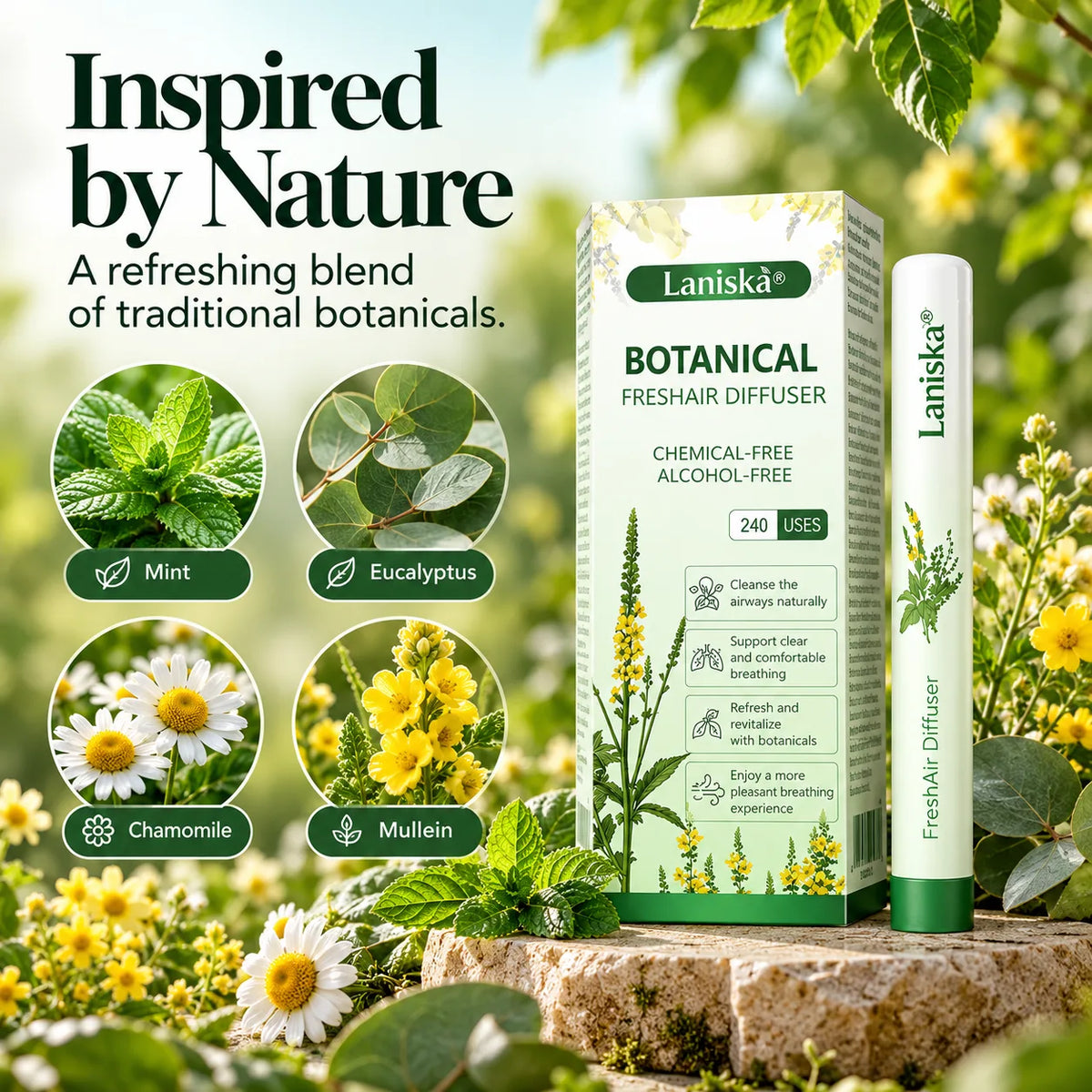 BreatheLuma Botanical Herbal Nasal Inhaler