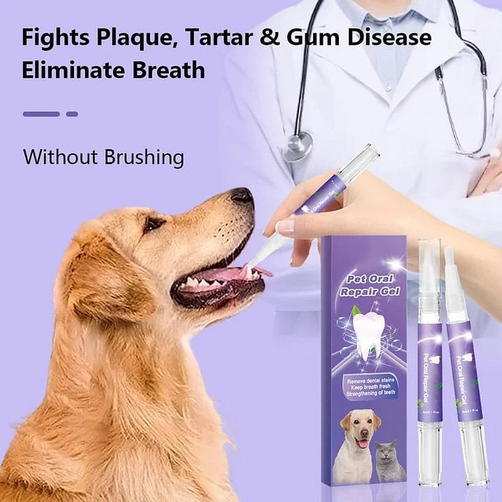 Pawdentra Oral Care Gel Brush - Pet Dental Gel for Easy Brushing