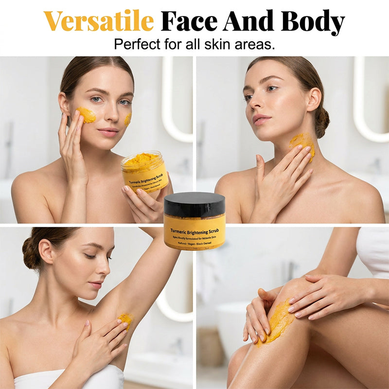 Zenvora Turmeric Body Polish 100g – Gentle Turmeric Scrub for Face and Body