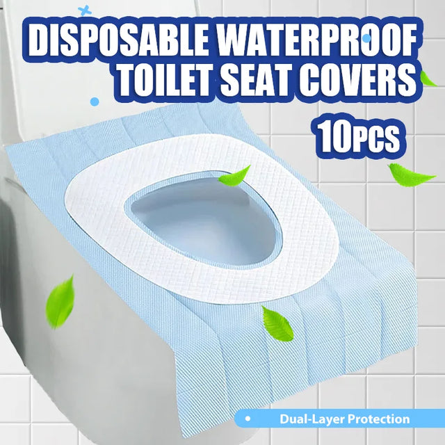 10PCS Disposable Waterproof Toilet Seat Covers